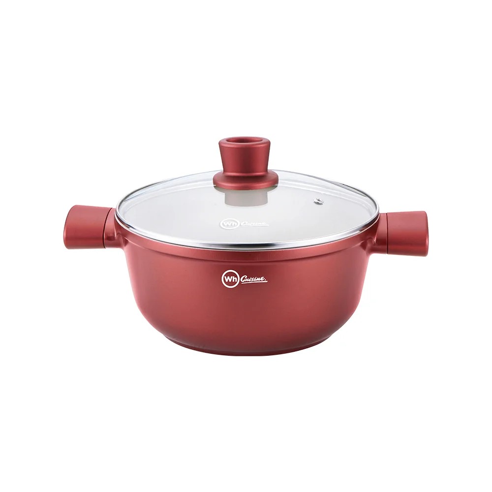 7861187900575 INDUCCION OLLA C/TAPA  PREMIER PINK 24CM WH CUISINE