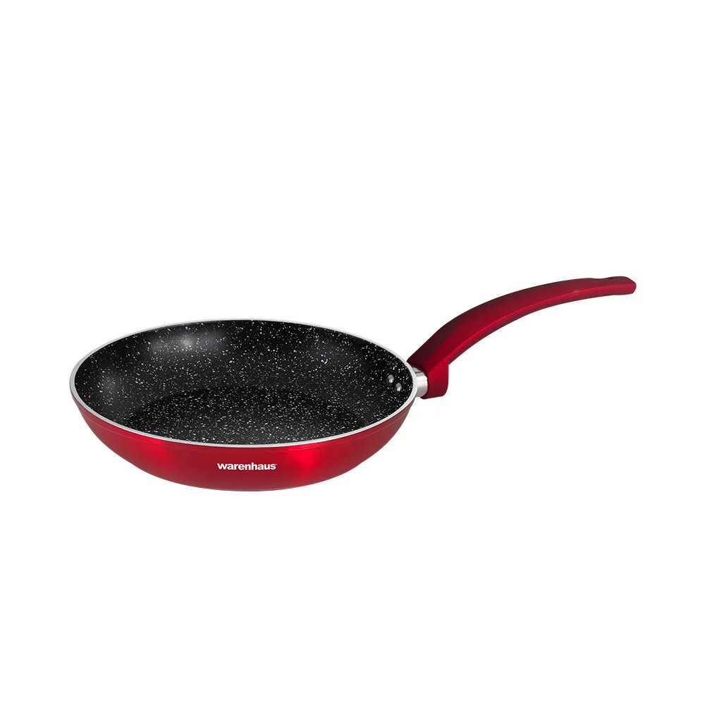 7861187901404 INDUCCION SARTEN VULCANO 24CM ROJO WARENHAUS