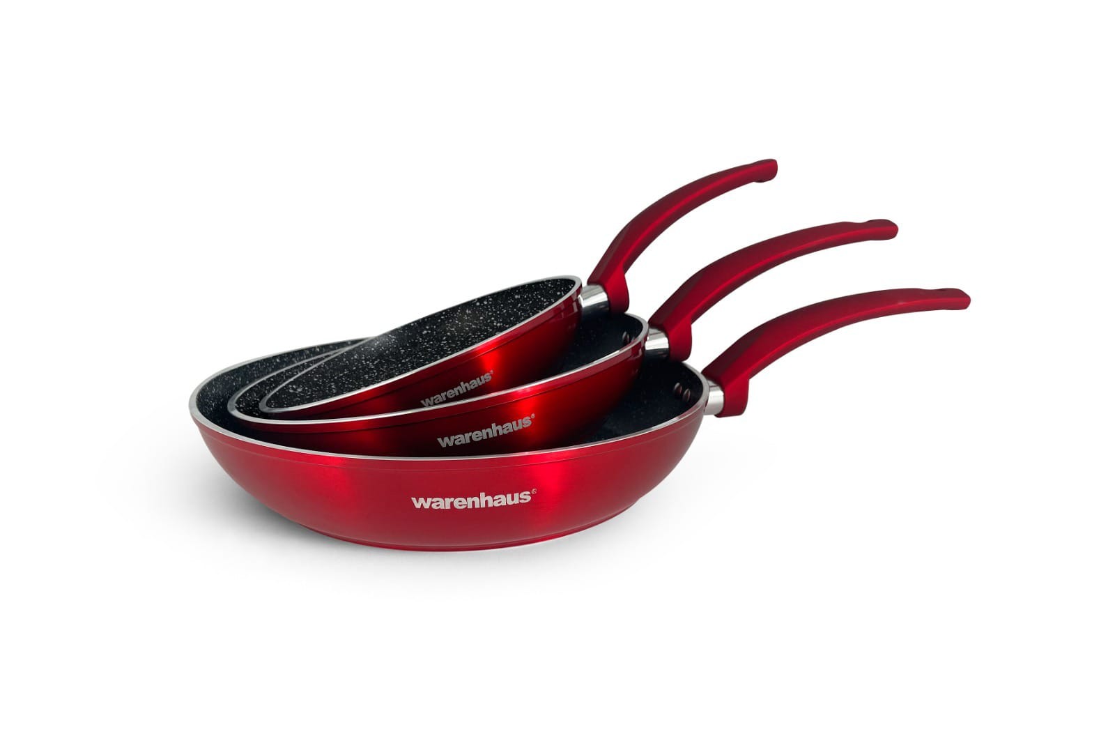 7861187902326 INDUCCION SET SARTENES GRAFITO 3PZS 20-24-28CM ROJO