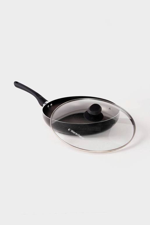 7861187903996 SARTEN CASIA PLUS 24CM NEGRO BRILLANTE WARENHAUS