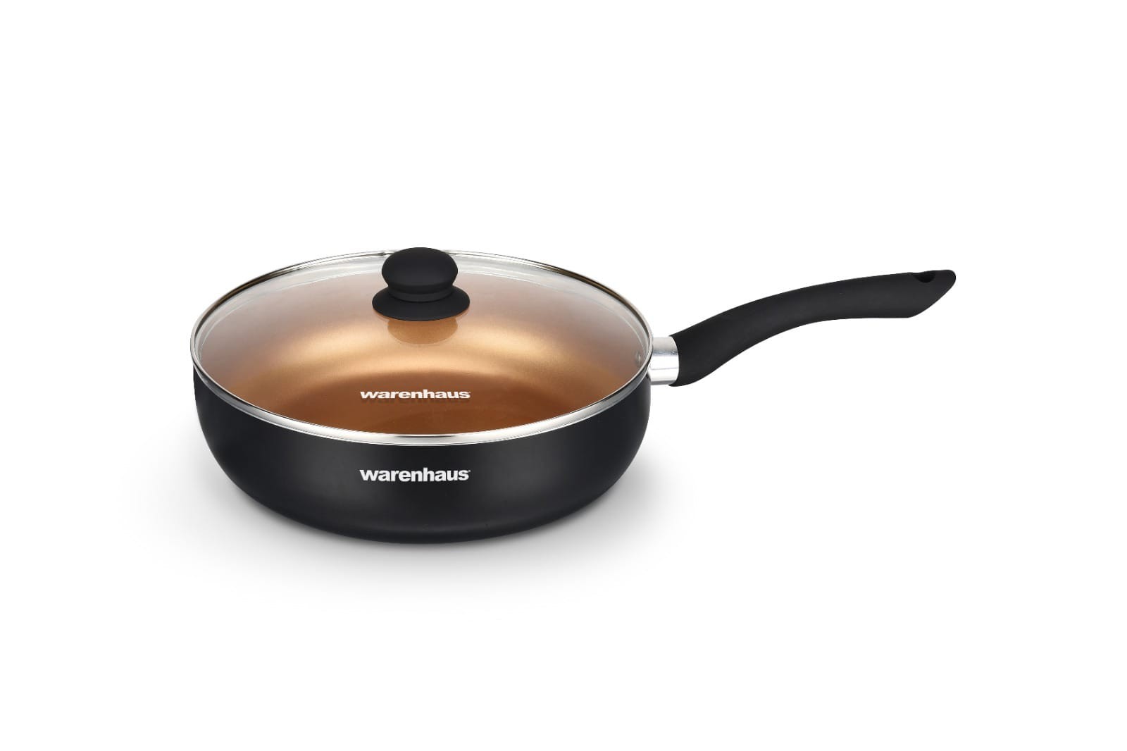7861187906041 INDUCCION SARTEN C/TAPA INFINITO II 24 CM NEGRO WARENHAUS