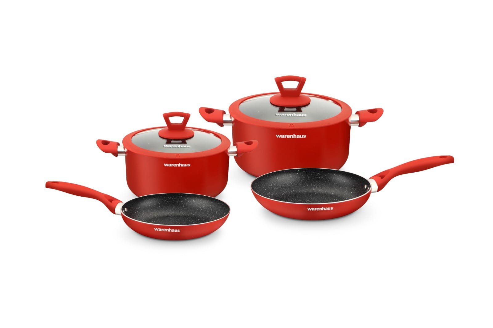 7861187907987 INDUCCION SET COCINA  ECLIPSE II 6PCS ROJO WARENHAUS