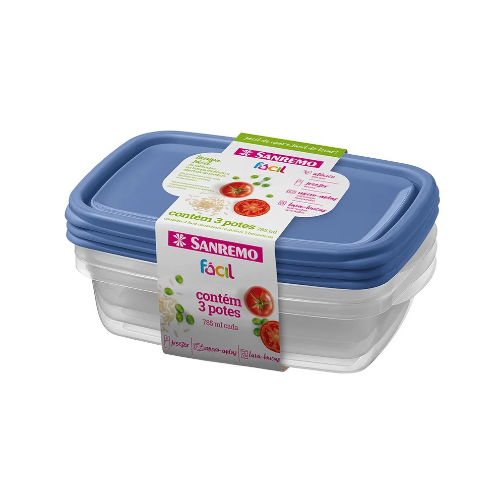 7896359021574 SET 3 HERMET PLAST SANREMO 785ML