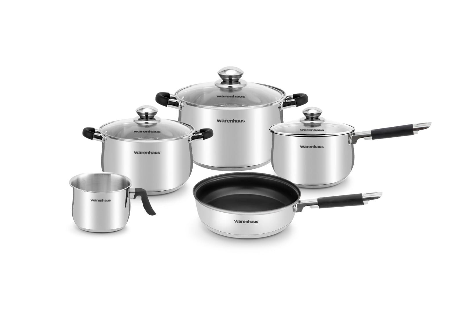 7862134631405 INDUCCION SET COCINA ESFERA INOX 8PCS WARENHAUS