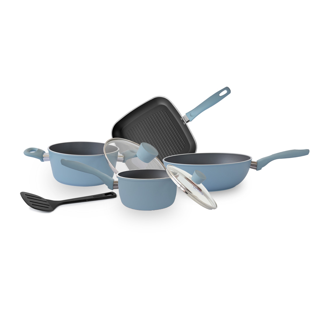 SET 7 PIEZAS SKY BLUE COLORES UE6*