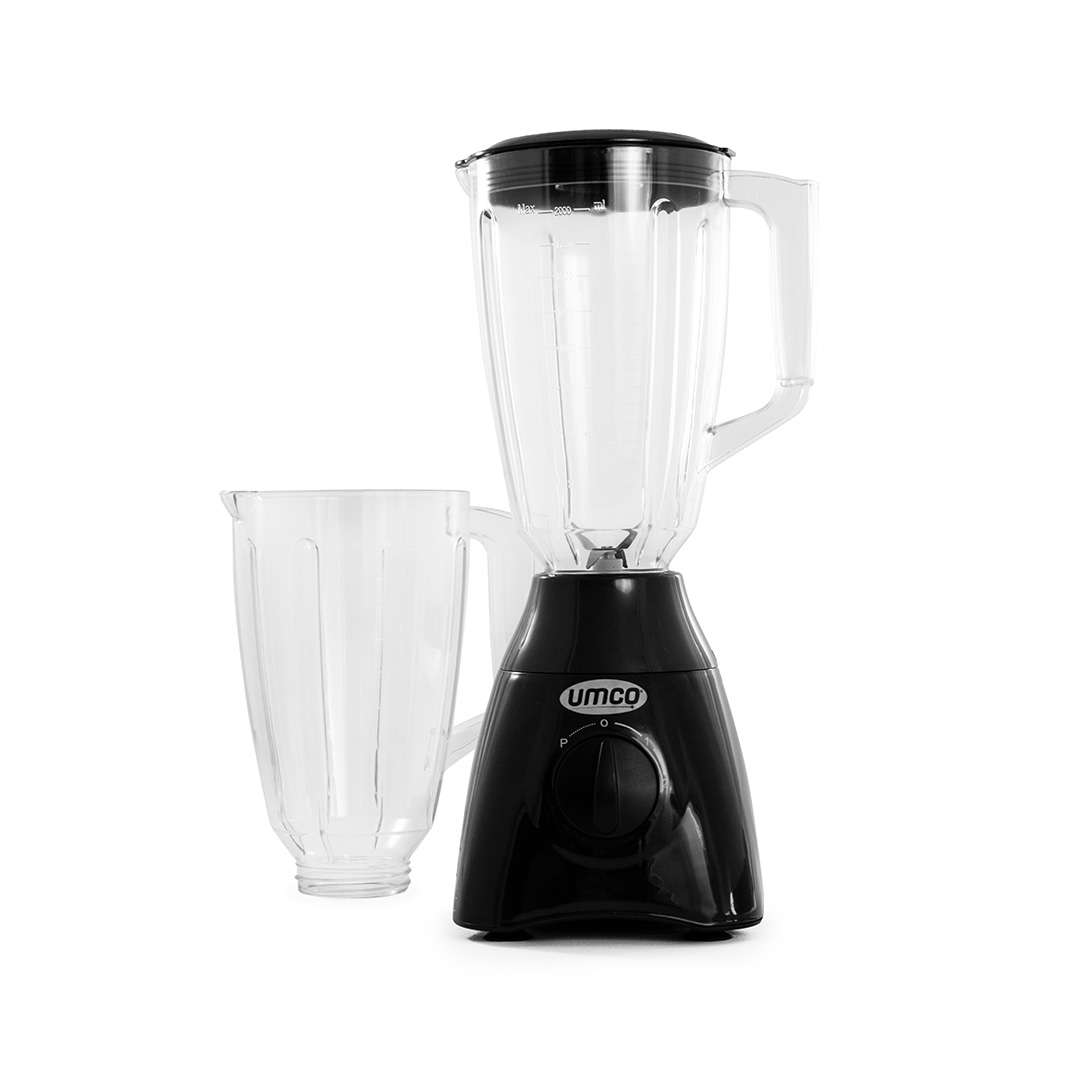 LICUADORA IDEAL MIX NEGRO DOBLE VASO 500W ** UE4
