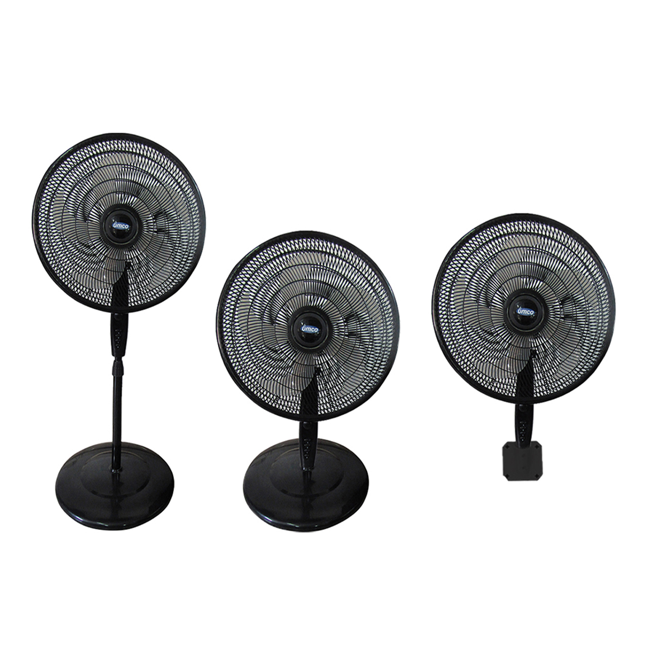 VENTILADOR UMCO PLASTICO NEGRO *